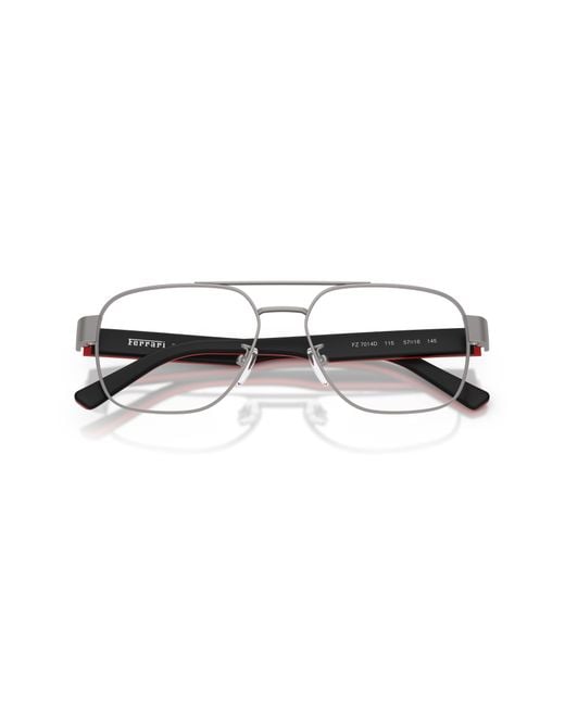 FERRARI SCUDERIA Black Fz7014D 115 Optical Frames Metal Pillow Normal for men