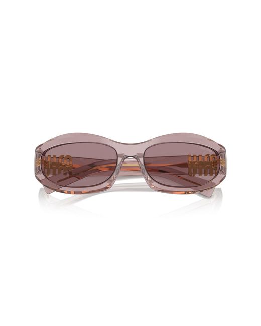 Miu Miu Black Mu 14Zs 12W20I Sunglasses Acetate Geometric Normal