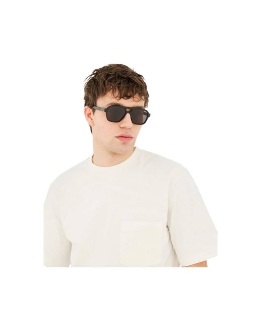 Retrosuperfuture Black Pez Maneval Sunglasses Acetate Squared Normal