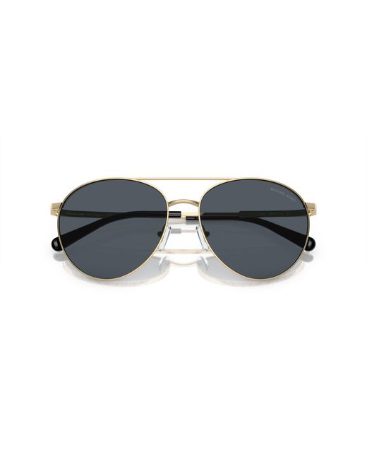 Michael Kors Black Mk1138 Arches 101487 Sunglasses Metal Pilot Normal