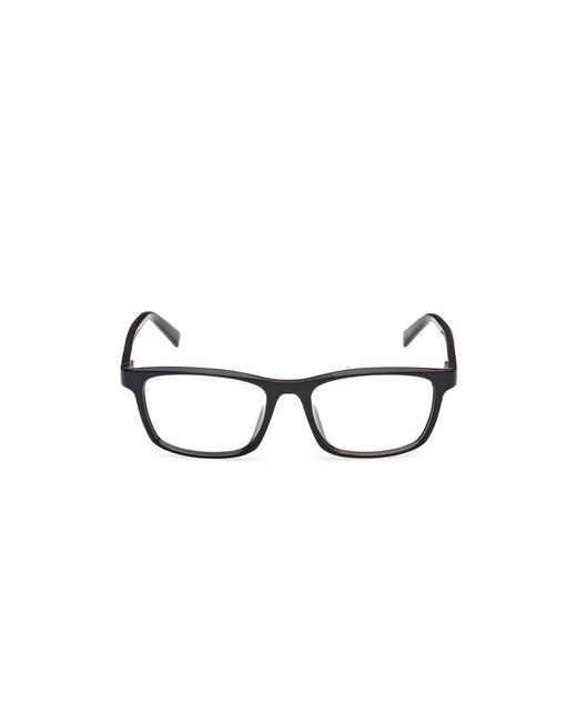 Timberland Black Tb50077-H 001 Optical Frames Injected Squared Normal for men
