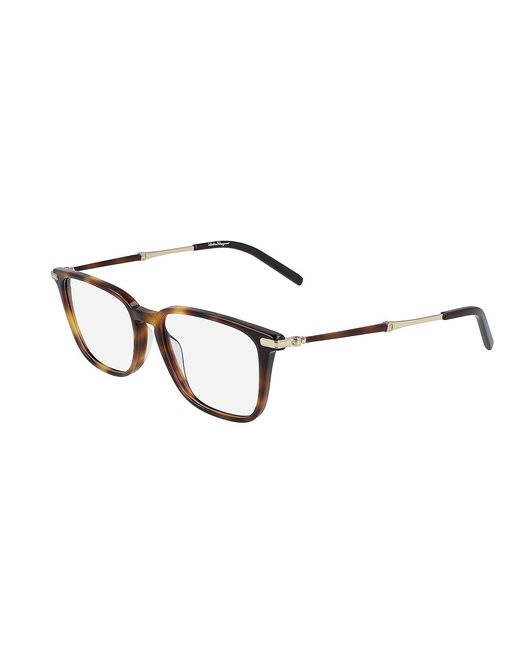 Ferragamo Black Sf2861 42668 214 Optical Frames Acetate Squared for men