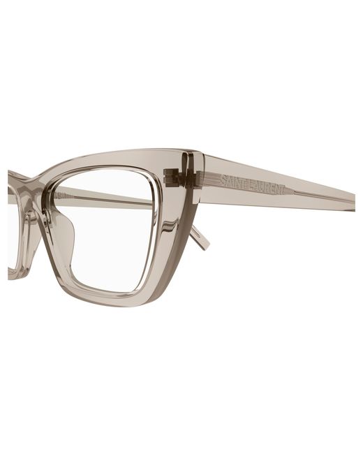 Saint Laurent Black Sl 276 Mica Opt 005 Optical Frames Acetate Transparent Cat Eye