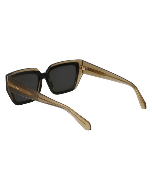 Ferragamo Black Sf2002S 327 Sunglasses Acetate Squared Normal Normal