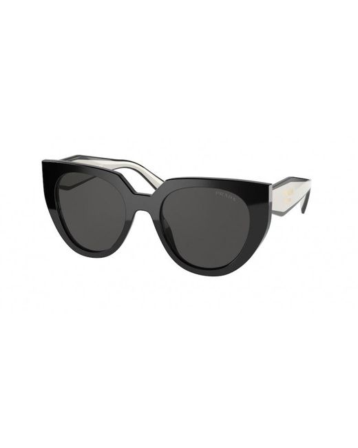 Prada Black Pr 14Ws 09Q5S0 Sunglasses Acetate Cat Eye Normal