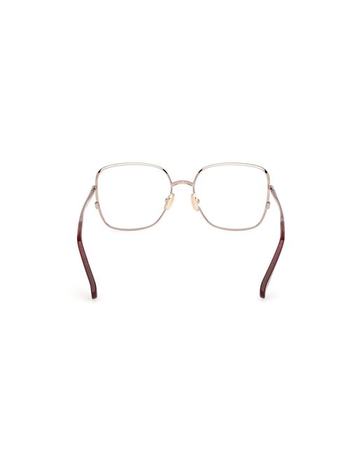 Max Mara Black Mm5223 036 Optical Frames Metal Round Normal