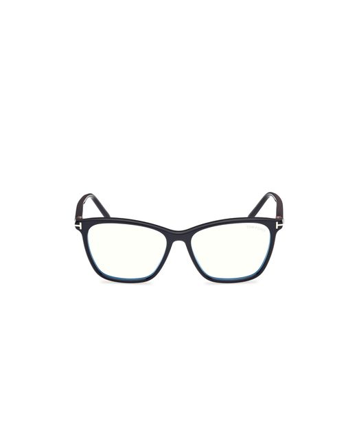 Tom Ford Black Ft5989-B 001 Optical Frames Acetate Squared Normal