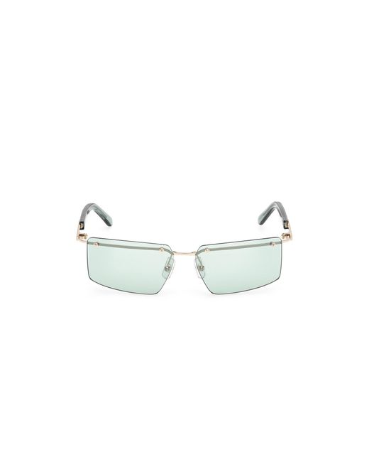 Gcds Black Gd0061 32N Sunglasses Metal Squared Normal