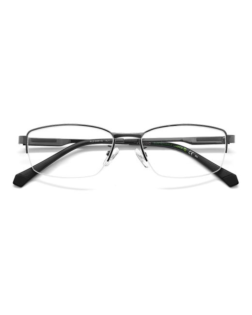 Polaroid Black Pld D481/G Kj1 Optical Frames Steel Squared for men