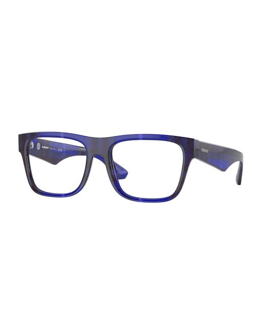 Burberry Black Be2411 4114 Optical Frames Acetate Transparent Squared Normal for men