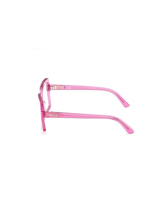 Emilio Pucci Black Ep5265 075 Optical Frames Acetate Squared Normal