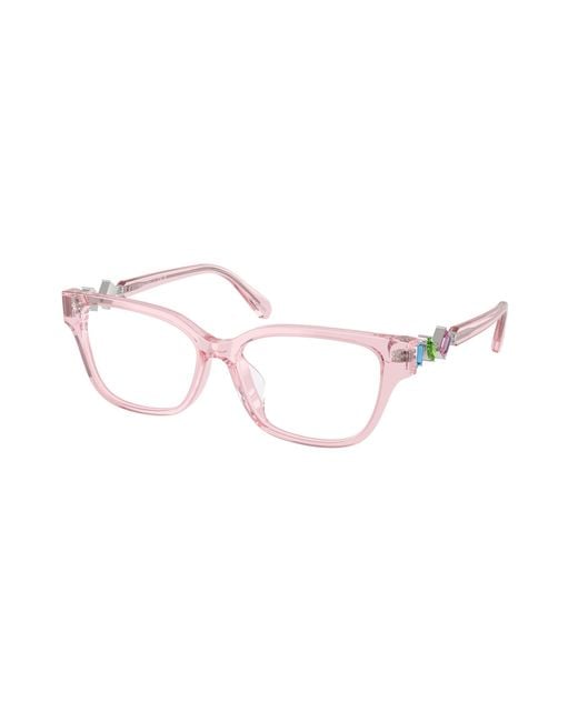 Swarovski Black Sk2049D 3001 Optical Frames Acetate Pillow Normal