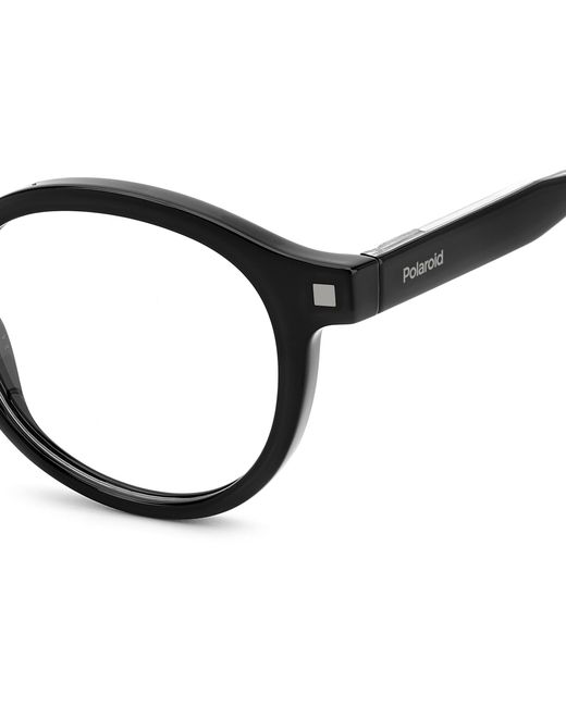 Polaroid Black Pld D492 807 Optical Frames Plastic Round for men