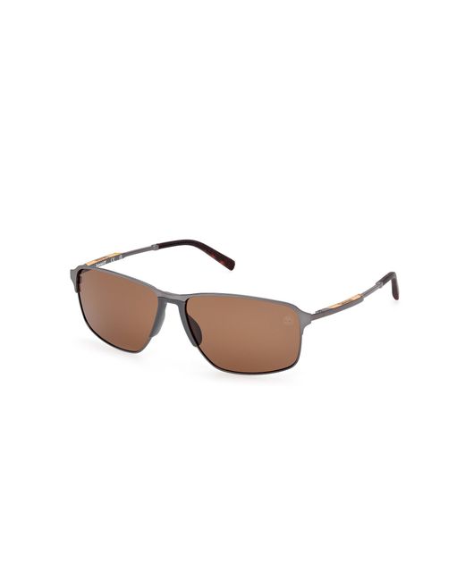 Timberland Black Tb00040 09H Sunglasses Metal Squared Polarized for men