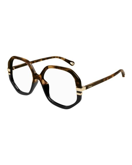 Chloé Black Ch0107O 011 Optical Frames Acetate Transparent Geometric