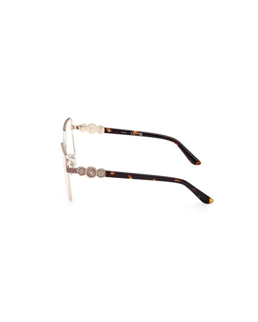 Guess Black Gu50229 058 Optical Frames Metal Squared Normal