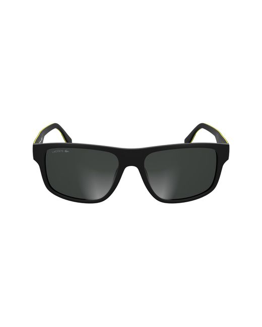 Lacoste Black L6057S 002 Sunglasses Bio-Inject Squared Normal for men