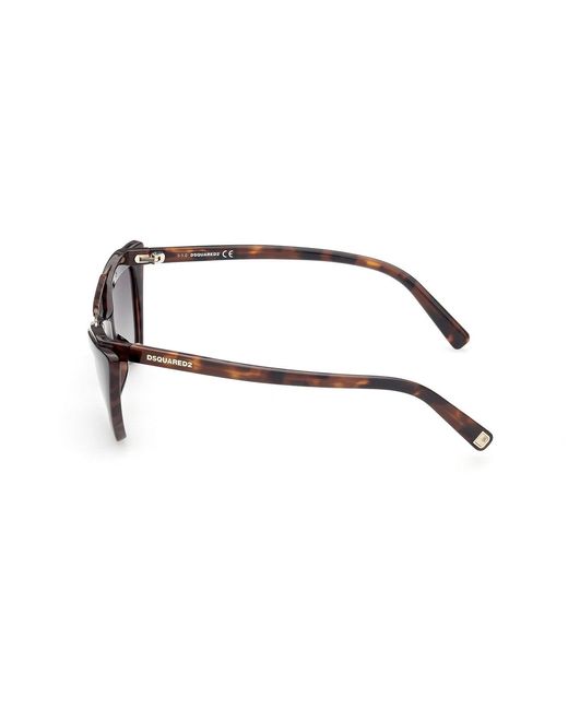DSquared² Black Dq0370 Delia 56P Outlet Sunglasses Acetate Cat Eye Normal Shaded