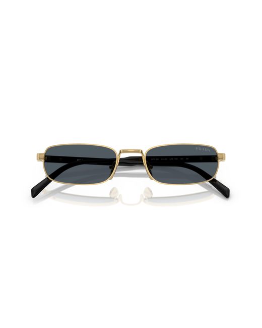 Prada Black Pr B54S 5Ak70B Sunglasses Metal Squared Normal for men
