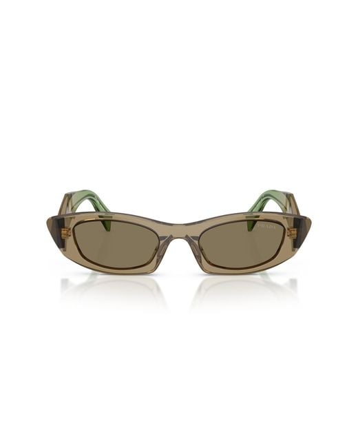 Prada Black Pr B16S 29E90F Sunglasses Acetate Round Normal