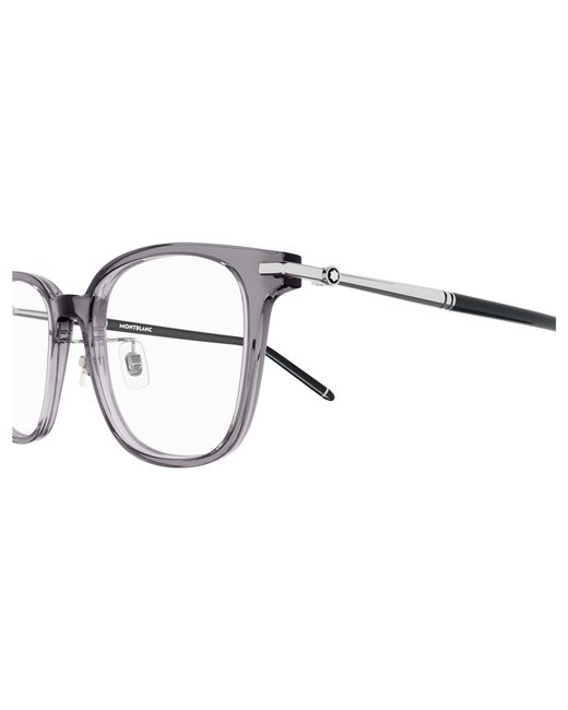 Montblanc Black Mb0247Ok 005 Optical Frames Acetate Squared for men