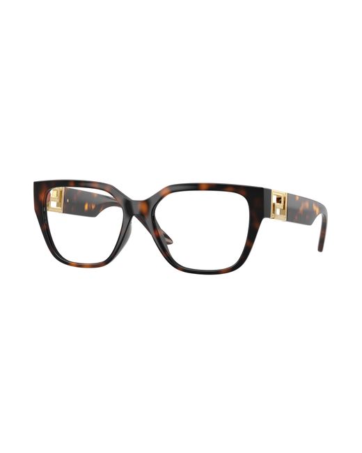 Versace Black Ve3387U 108 Optical Frames Injected Transparent Squared Normal