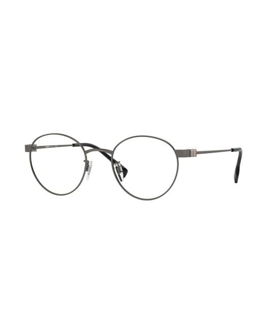 Burberry Black Be1384Td 1003 Optical Frames Titanium Transparent Round Normal for men