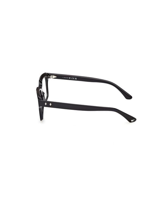 Web Black We5459 001 Optical Frames Acetate Squared Normal for men