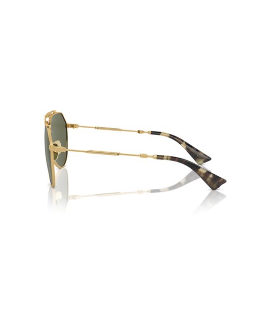 Dolce & Gabbana Black Dg2302 02/58 Sunglasses Metal Pilot Polarized for men
