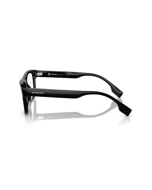 Burberry Black Be2387 3001 Optical Frames Acetate Transparent Squared Normal for men