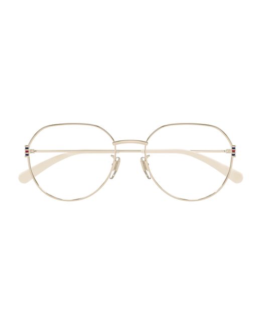 Gucci Black Gg1675Ok 004 Optical Frames Metal Transparent Round
