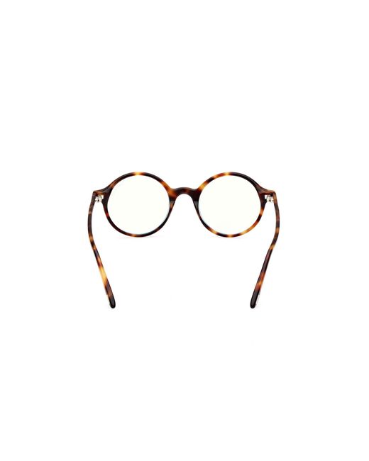 Tom Ford Black Ft5834-B 053 Optical Frames Acetate Round Normal for men
