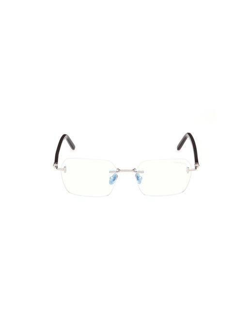 Tom Ford Black Ft5934-B 016 Optical Frames Metal Squared Normal for men