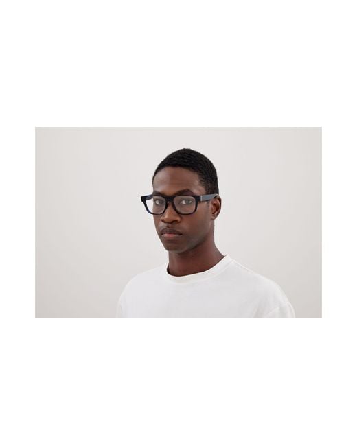 Gucci Black Gg2086O 008 Optical Frames Injected Transparent Squared for men