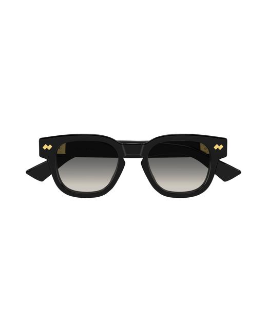 Bottega Veneta Black Bv1441S 001 Sunglasses Acetate Round