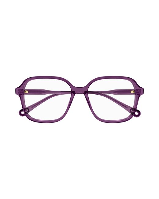 Chloé Black Ch0313O 004 Optical Frames Acetate Transparent Squared