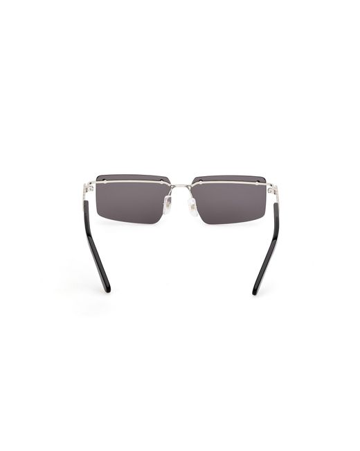 Gcds Black Gd0061 16A Sunglasses Metal Smoke Squared Normal