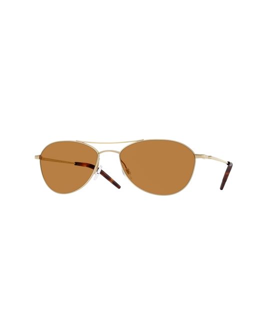 Oliver Peoples Black Ov1358S Aero Ii 503553 Sunglasses Steel Pilot Normal
