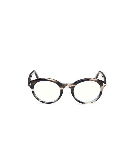 Tom Ford Black Ft6061-B 056 Optical Frames Acetate Round Normal