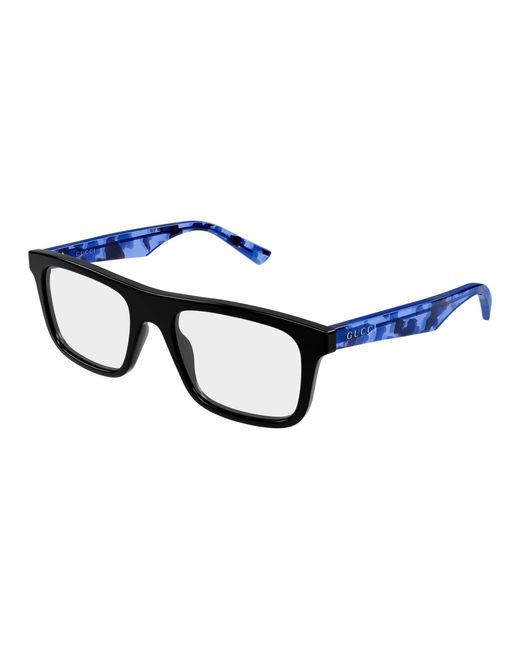 Gucci Black Gg2184O 007 Optical Frames Acetate Transparent Squared for men