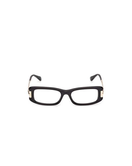 Max Mara Black Mm5224 001 Optical Frames Acetate Squared Normal