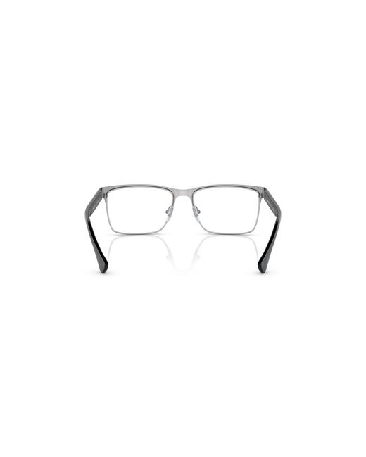 Versace Black Ve1285 1001 Optical Frames Metal Squared for men