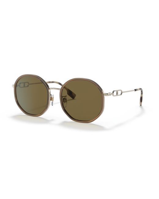 Burberry Black Be3127D 110973 Sunglasses Steel Geometric Normal