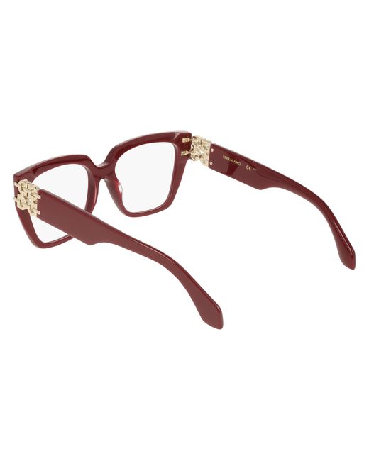 Ferragamo Black Sf3041E 606 Optical Frames Acetate Squared Normal