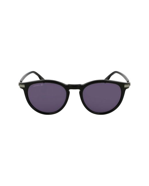 Lacoste Black L6034S 001 Sunglasses Acetate Round Normal Normal for men