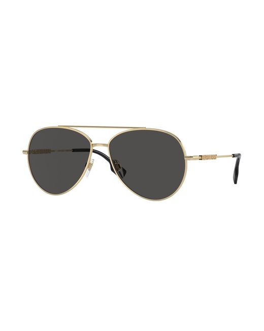 Burberry Black Be3147 110987 Sunglasses Metal Pilot Normal