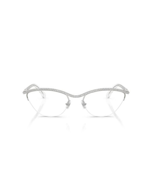 Swarovski Black Sk1026 4001 Optical Frames Metal Round Normal