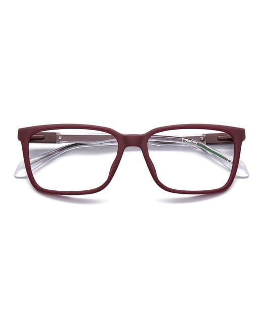 Polaroid Black Pld D620 0Z3 Optical Frames Eco-Polyamide Squared Normal for men