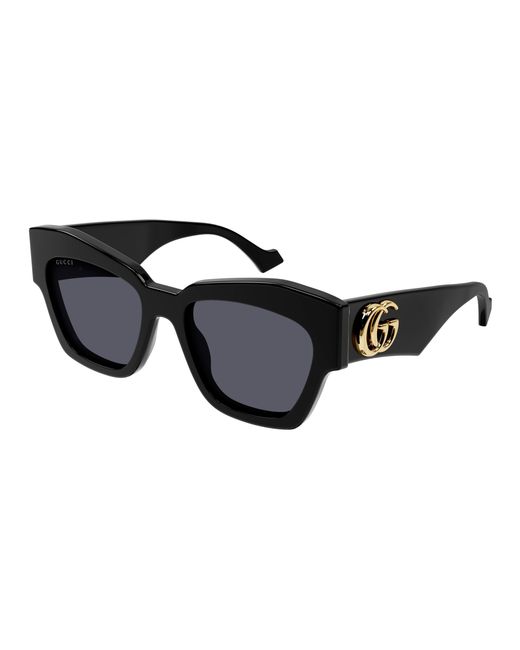 Gucci Black Gg1422S 001 Sunglasses Acetate Squared Normal