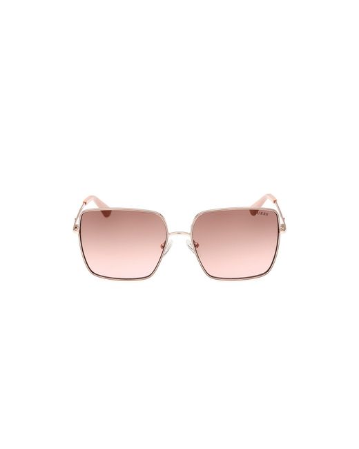 Guess Black Gu7866 32F Sunglasses Metal Squared Normal Shaded